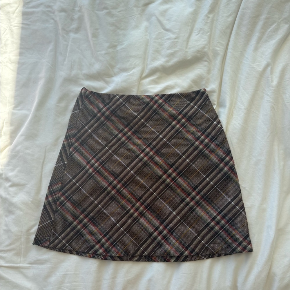 Princess Polly Plaid A-Line Skirt